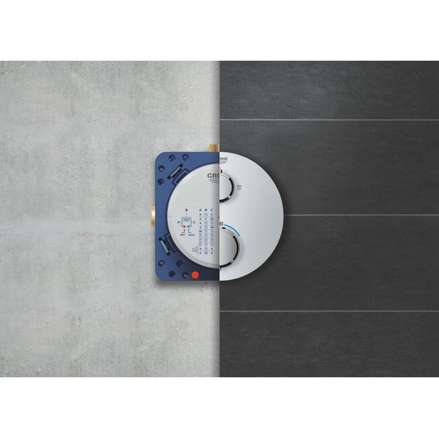 GROHE 34880000 - Set de duș cu baterie încastrată GROHTHERM SMARTCONTROL crom lucios