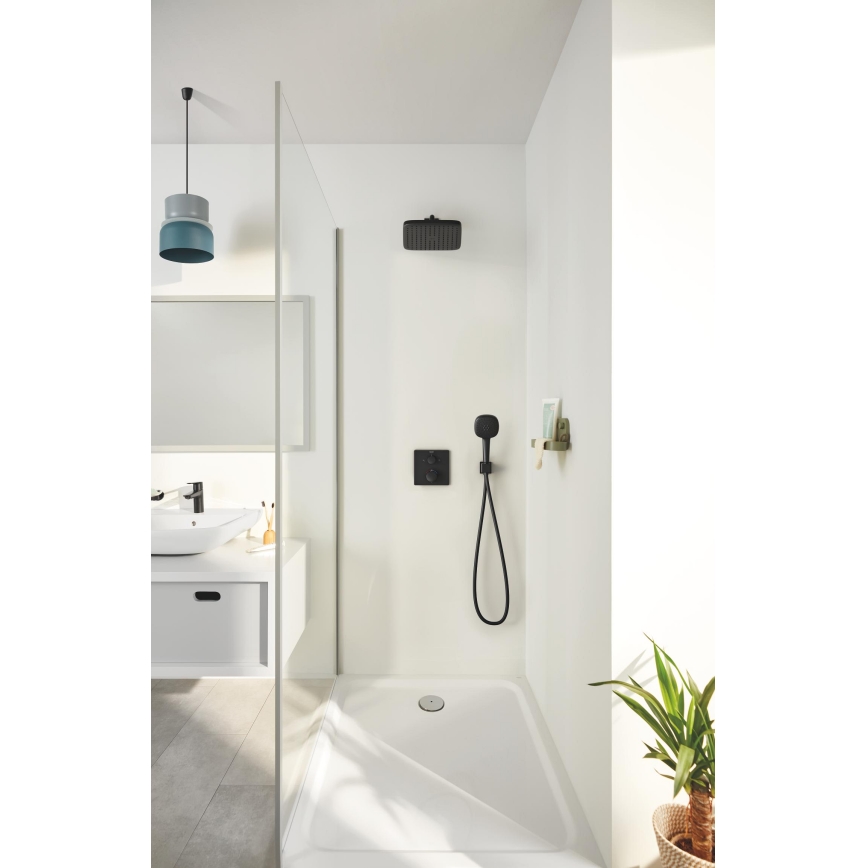 GROHE 348822430 - Set de duș PRECISION, 250 × 250 mm, negru
