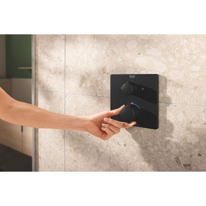 GROHE 348822430 - Set de duș PRECISION, 250 × 250 mm, negru