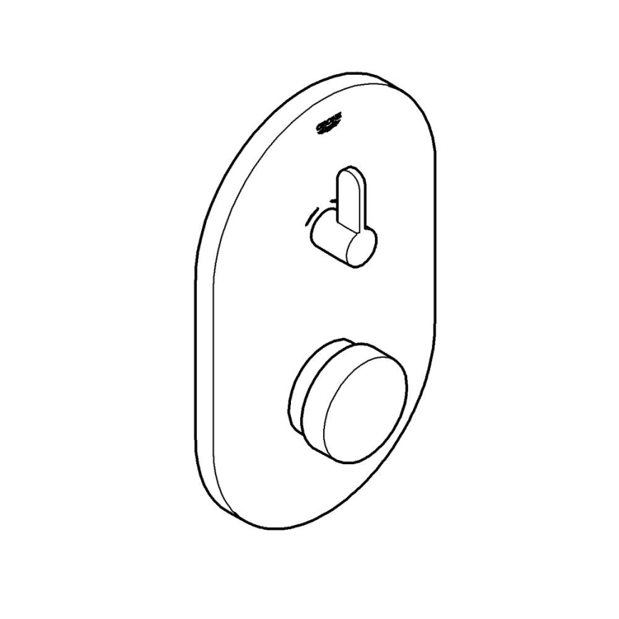 GROHE 36321000 - Baterie de duș cu închidere automată EUROSMART COSMOPOLITAN T, crom