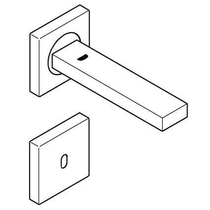 GROHE 36442000 - Baterie electronică cu senzor infraroșu EUROCUBE E crom lucios