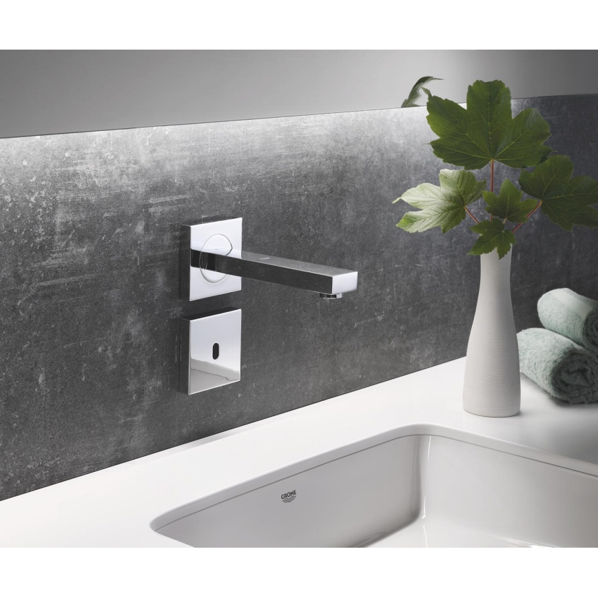 GROHE 36442000 - Baterie electronică cu senzor infraroșu EUROCUBE E crom lucios