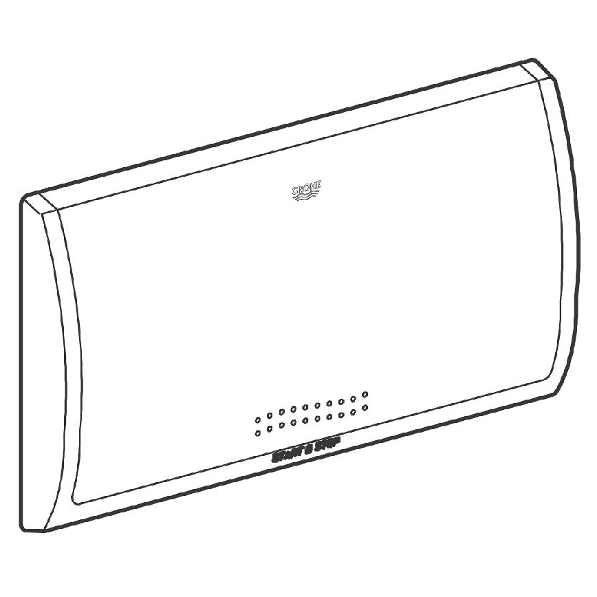 GROHE 37053SH0 - Plăcuță de acționare CLASSIC, 330 × 190 mm, albă