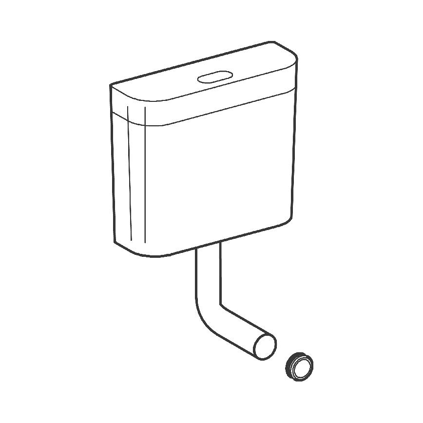 GROHE 37791SH0 - Cisternă WC PS albă