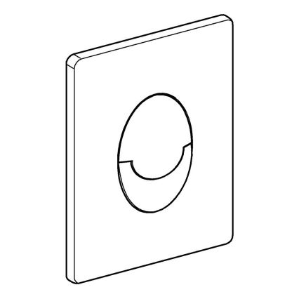 GROHE 38505P00 - Placă de acționare SKATE AIR 156 × 197 mm crom mat