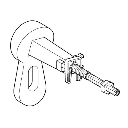 GROHE 3855800M - Racord de perete RAPID SL 130-230 mm crom lucios