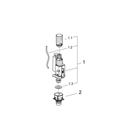 GROHE 38736000 - Set de conversie pentru clătire în două trepte GD 2
