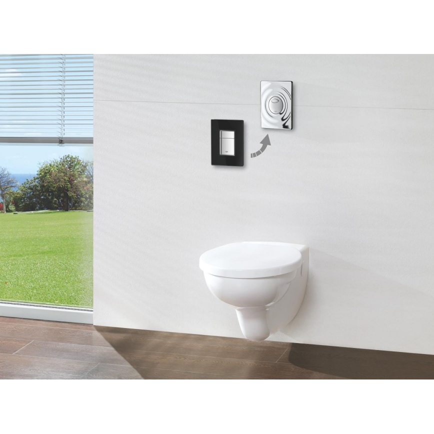 GROHE 38861000 - Placă de acționare SURF, 156 × 197 mm, crom lucios