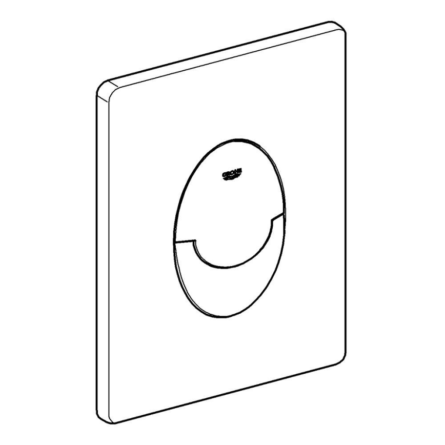 GROHE 38964KF0 - Placă de acționare START 156 × 197 mm negru Phantom