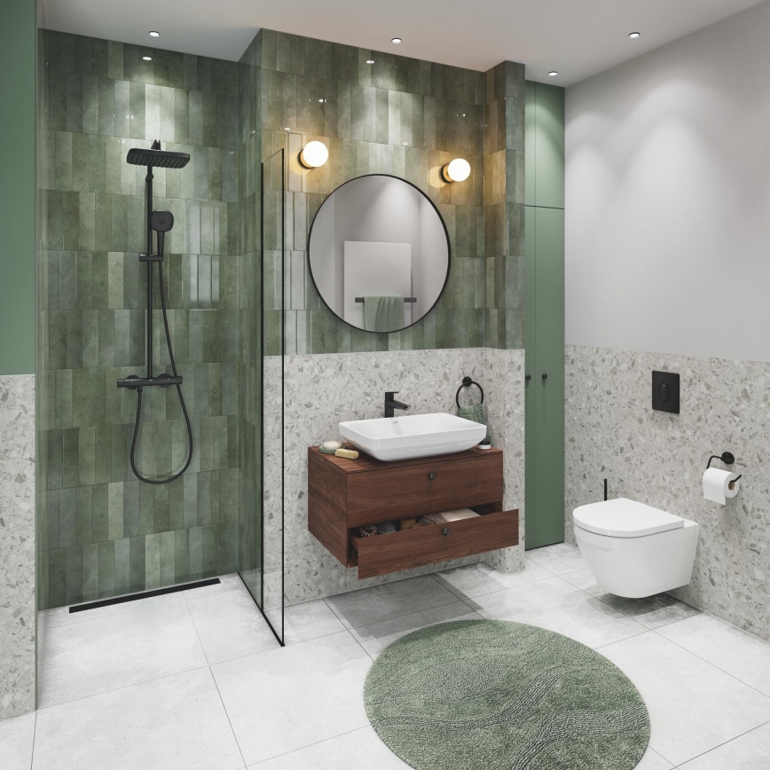 GROHE 38964KF0 - Placă de acționare START 156 × 197 mm negru Phantom