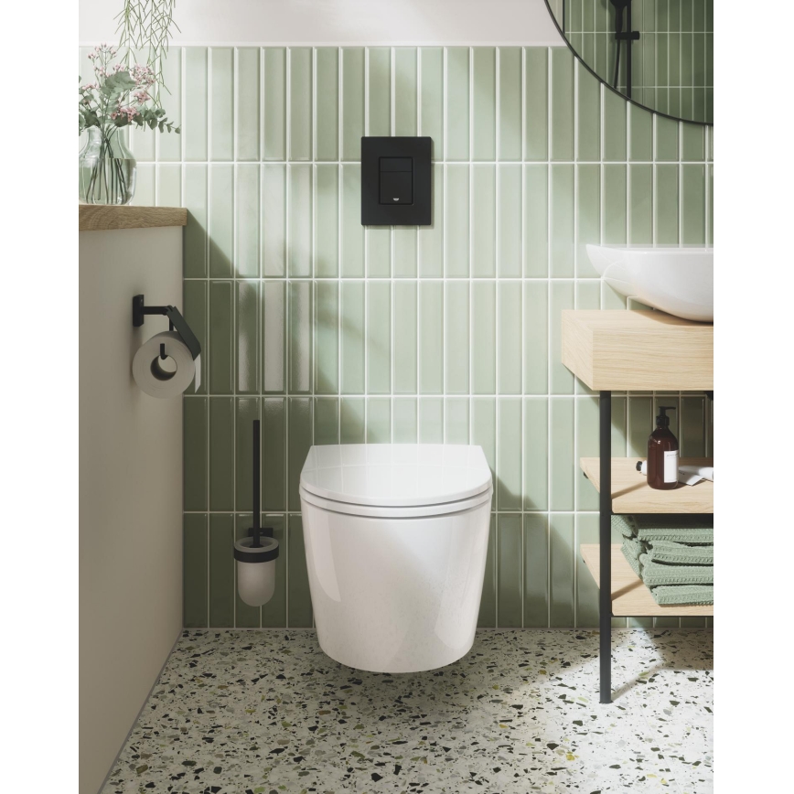 GROHE 389662430 - Placă de acționare EVEN 156 × 197 mm neagră