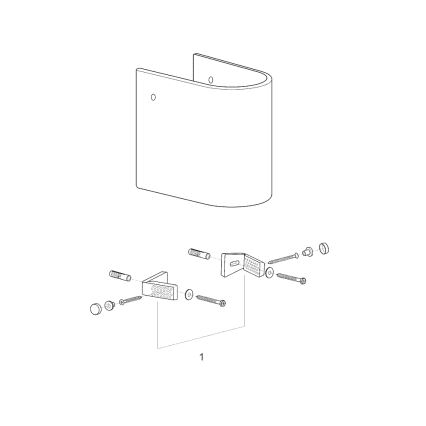 GROHE 39201000 - Semicoloană EURO CERAMIC, 210 × 300 × 322 mm, ceramică albă