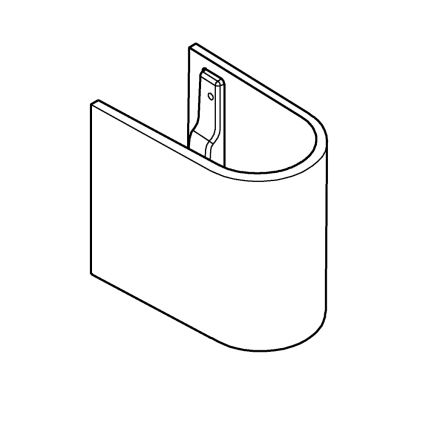 GROHE 39201000 - Semicoloană EURO CERAMIC, 210 × 300 × 322 mm, ceramică albă