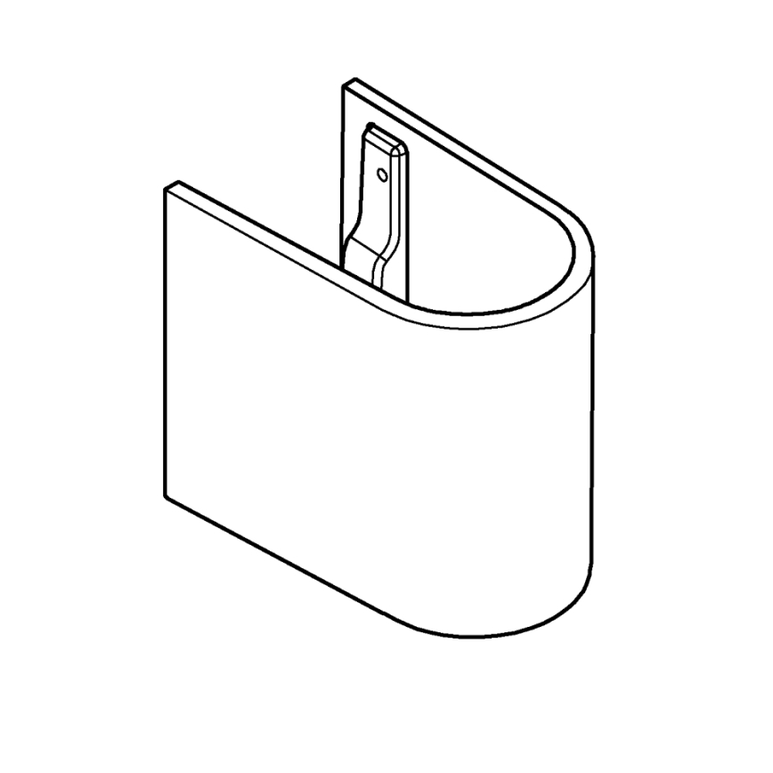 GROHE 39201000 - Semicoloană EURO CERAMIC, 210 × 300 × 322 mm, ceramică albă