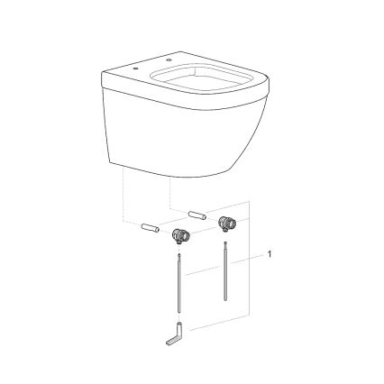 GROHE 39206000 - Vas WC suspendat EURO CERAMIC, 49 cm, ceramică albă