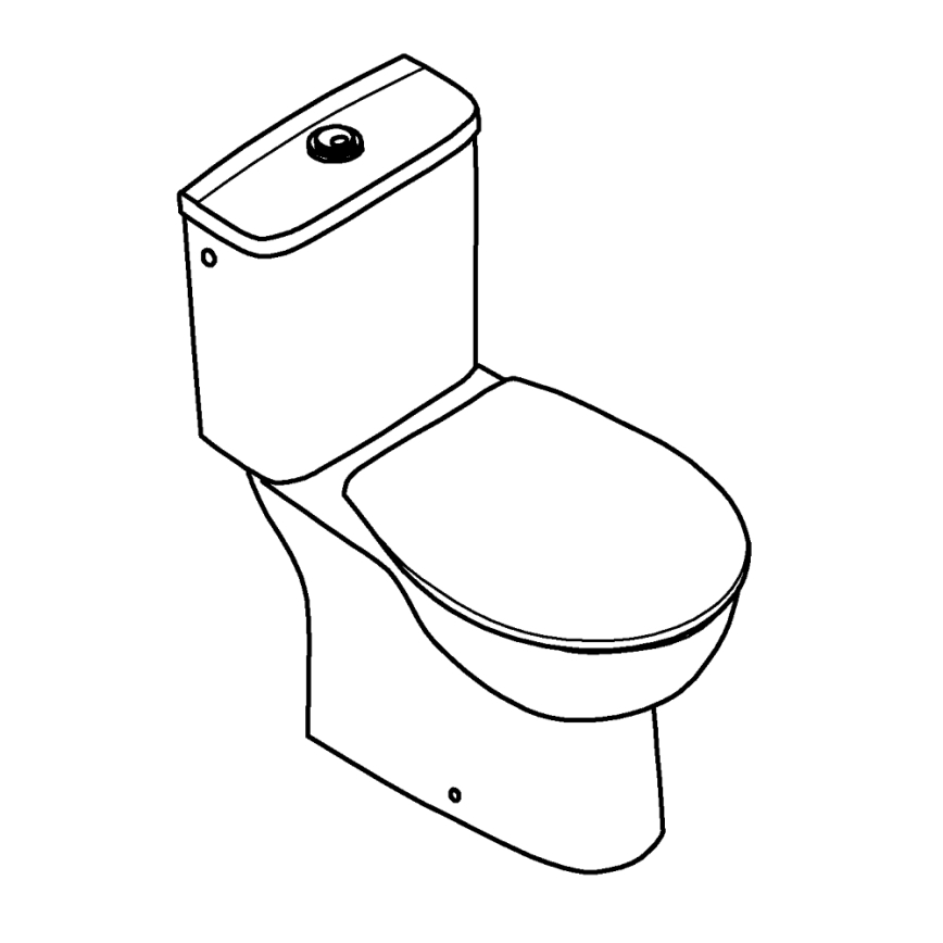 GROHE 39346000 - Vas WC pe pardoseală BAU cu evacuare verticală, ceramică/alb