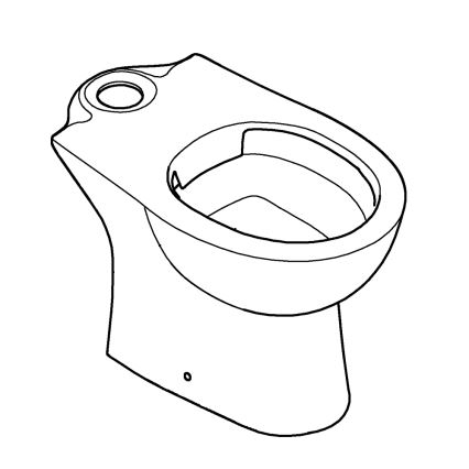 GROHE 39349000 - Vas WC pe pardoseală BAU CERAMIC 356 × 600 × 400 mm ceramică/alb