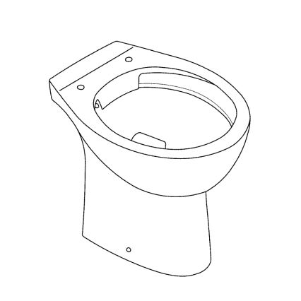 GROHE 39430000 - Vas WC pe pardoseală BAU CERAMIC, 515 x 356 x 406 mm, ceramică/alb