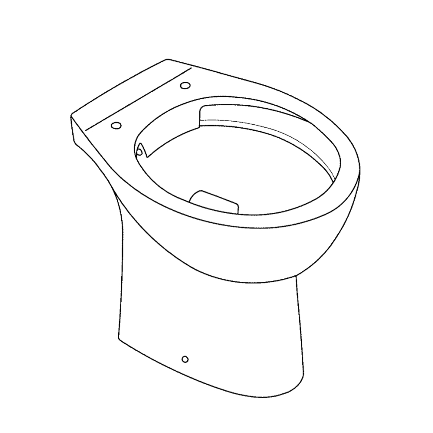 GROHE 39430000 - Vas WC pe pardoseală BAU CERAMIC, 515 x 356 x 406 mm, ceramică/alb
