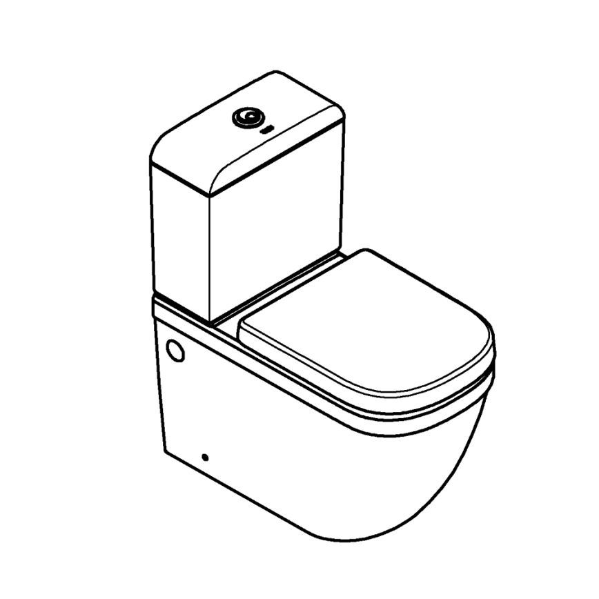 GROHE 39462000 - Set WC EURO CERAMIC, 67,5 x 37,4 x 77,4 cm, ceramică, alb