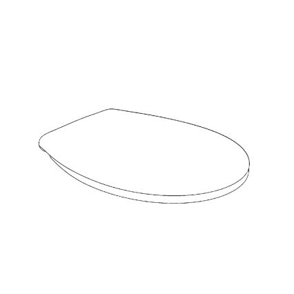 GROHE 39493000 - capac WC BAU CERAMIC, alb Duro