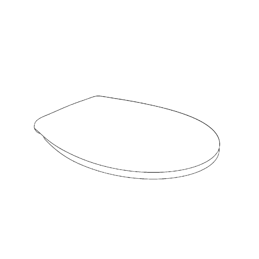 GROHE 39493000 - capac WC BAU CERAMIC, alb Duro