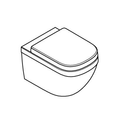 GROHE 39554000 - Vas WC suspendat EURO CERAMIC 540 × 374 mm ceramică/albă