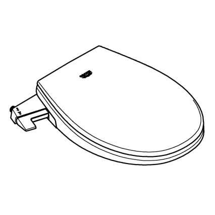 GROHE 39648SH0 - Capac bideu manual BAU CERAMIC, finisaj DuroWhite alb