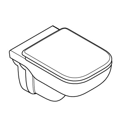 GROHE 39815000 - Vas WC suspendat START EDGE, 53,8 x 36,5 cm, alb durabil