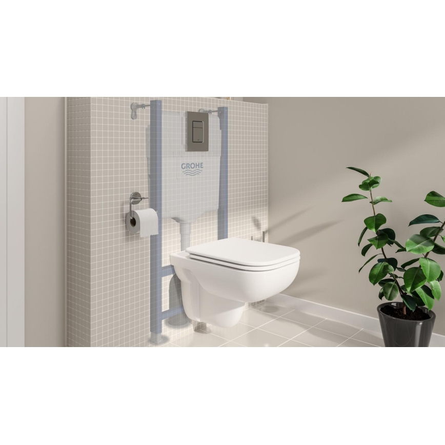 GROHE 39816000 - Set pentru WC SOLIDO COMPACT, 1,13 m, ceramică/alb