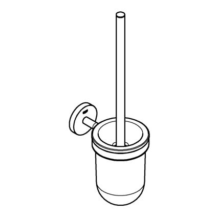 GROHE 40463001 - Set pentru curățarea toaletei BAUCOSMOPOLITAN, crom lucios