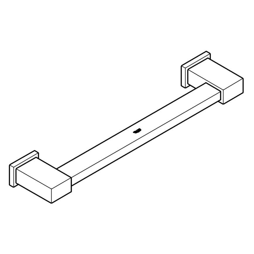 GROHE 40514001 - Bară pentru prosoape ESSENTIALS CUBE 392 mm, crom lucios