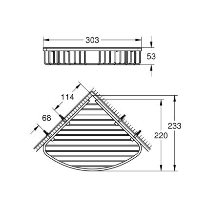 GROHE 40663001 - Suport pentru săpun din sârmă BAU COSMOPOLITAN crom lucios