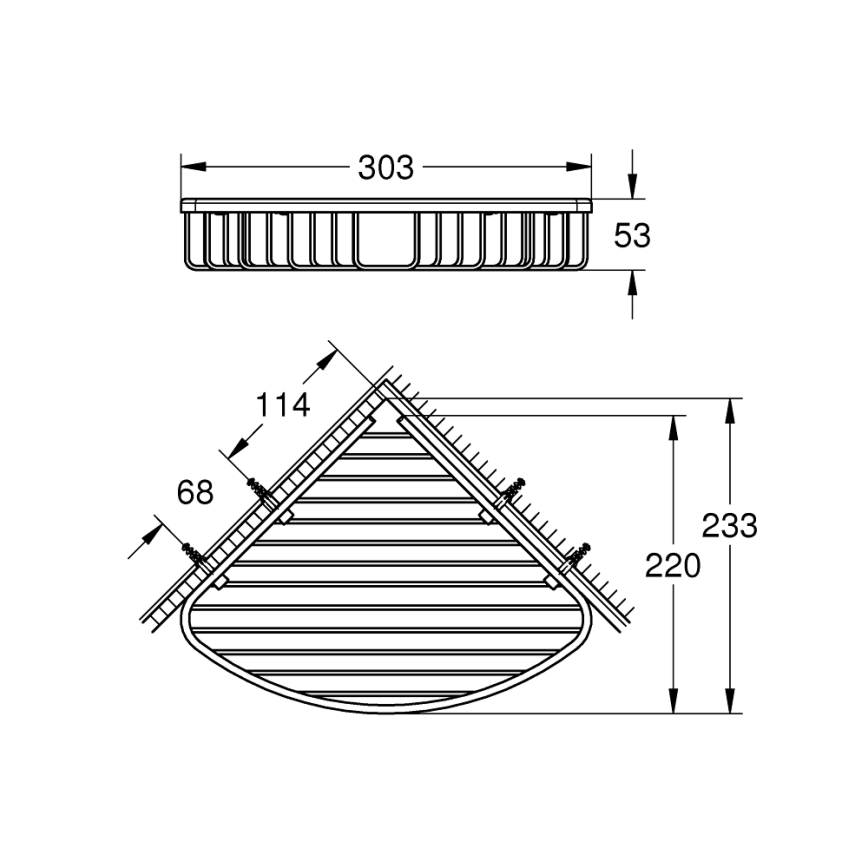 GROHE 40663001 - Suport pentru săpun din sârmă BAU COSMOPOLITAN crom lucios