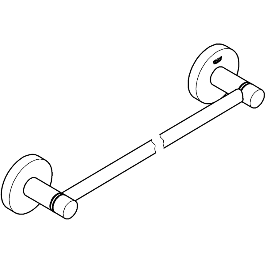 GROHE 40688001 - Bară pentru prosoape ESSENTIALS 504 mm crom lucios
