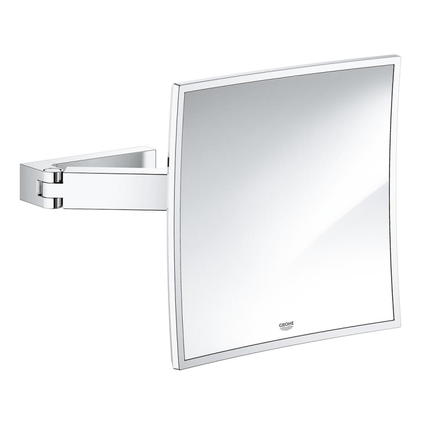 GROHE 40808000 - Oglindă cosmetică SELECTION CUBE 22,3 × 22,3 cm, crom lucios