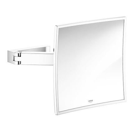 GROHE 40808000 - Oglindă cosmetică SELECTION CUBE 22,3 × 22,3 cm, crom lucios