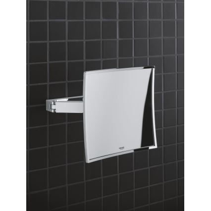 GROHE 40808000 - Oglindă cosmetică SELECTION CUBE 22,3 × 22,3 cm, crom lucios
