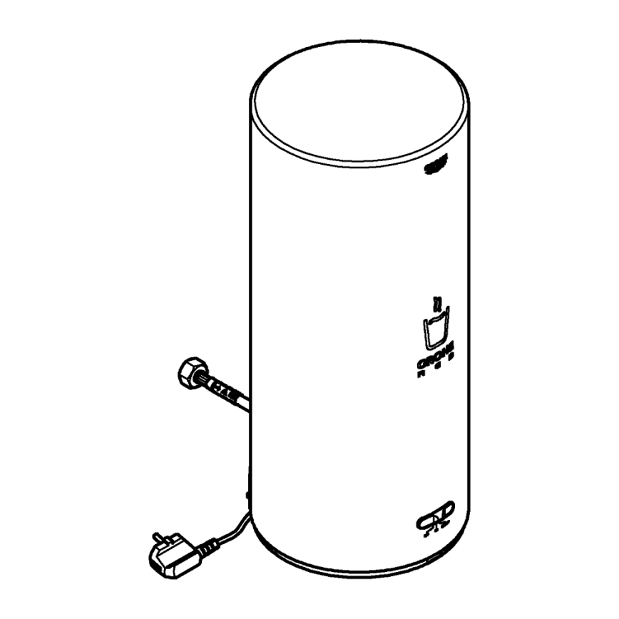 GROHE 40831001 - Rezervor RED 7 l, inox