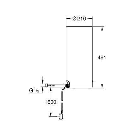 GROHE 40831001 - Rezervor RED 7 l, inox