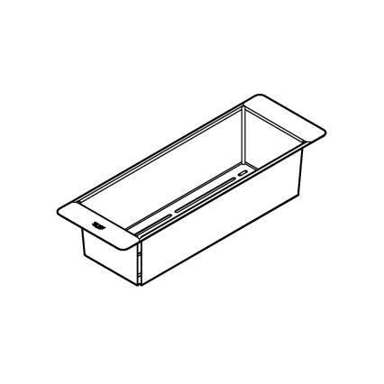 GROHE 40852SD0 - Strecurătoare multifuncțională 450 × 150 × 100 mm, inox