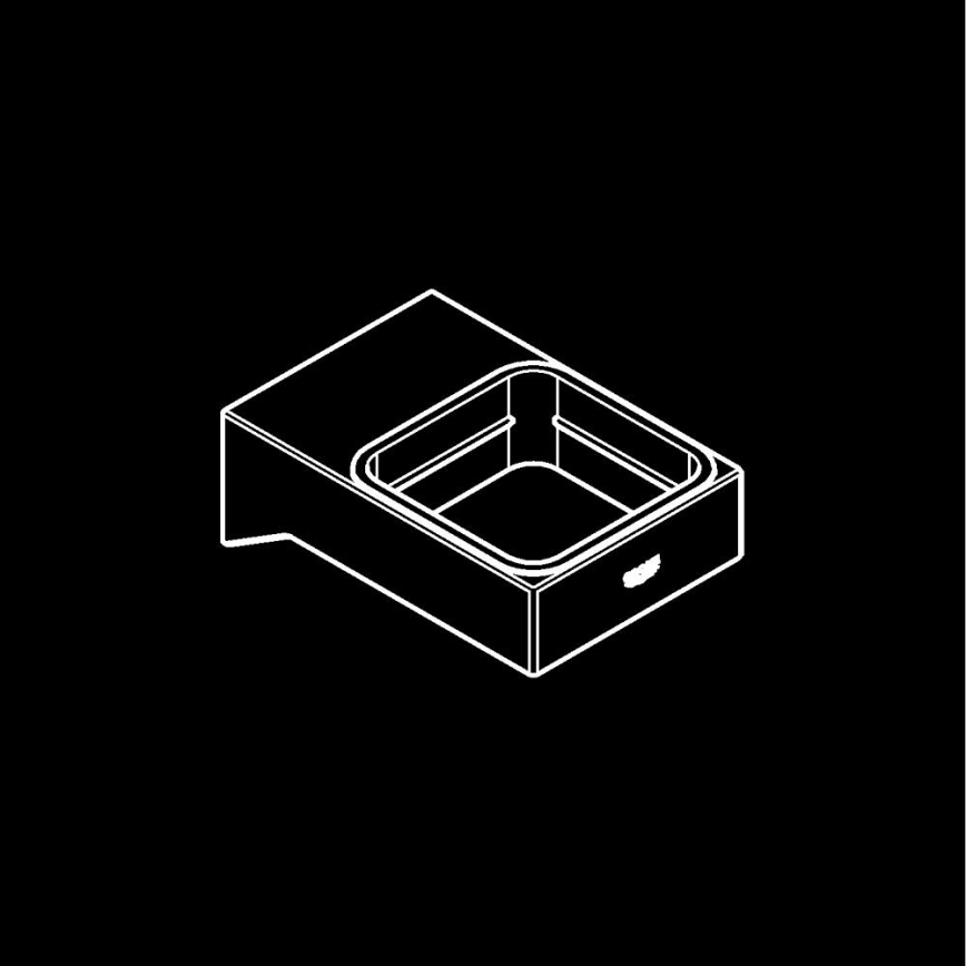 GROHE 40865000 - Suport SELECTION CUBE, crom lucios