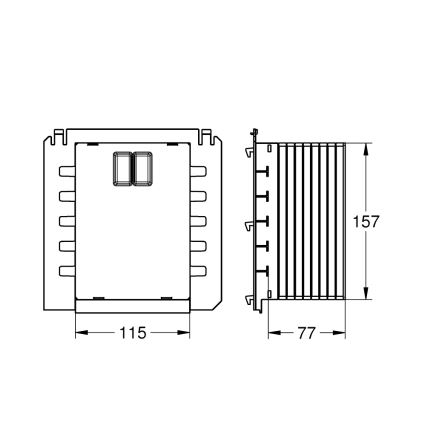 GROHE 40911000 - Cămin de revizie RAPID SL alb