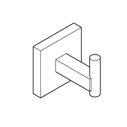 GROHE 40961DC0 - Cârlig pentru halat de baie START CUBE, oțel inoxidabil