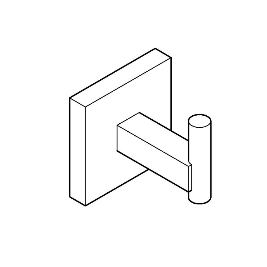 GROHE 40961DC0 - Cârlig pentru halat de baie START CUBE, oțel inoxidabil
