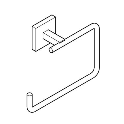 GROHE 409752430 - Suport pentru prosoape START CUBE, 18,8 x 13,8 cm, negru