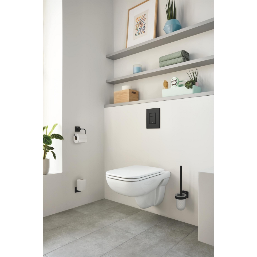 GROHE 409782430 - Suport pentru hârtie igienică START CUBE, negru