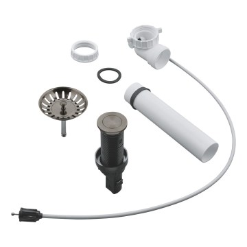 GROHE 40986AL0 - Ansamblu de scurgere pentru chiuvete de bucătărie Ø 35 mm, grafit