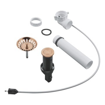 GROHE 40986DL0 - Set de scurgere pentru chiuvete de bucătărie, Ø 35 mm, finisaj cupru