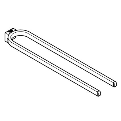 GROHE 41059000 - Suport dublu pentru prosoape SELECTION, 411 mm, crom lucios